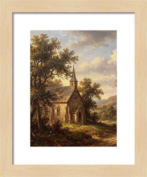 Rural Church Amidst Nature