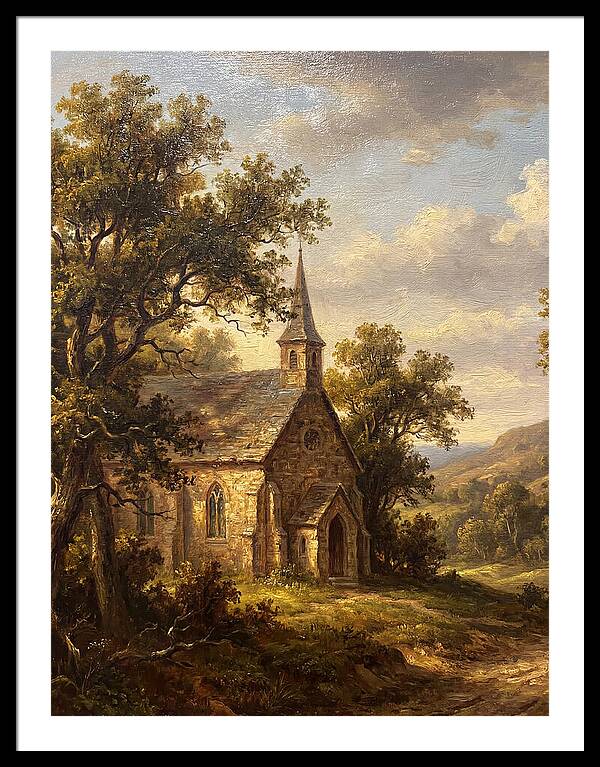 Rural Church Amidst Nature