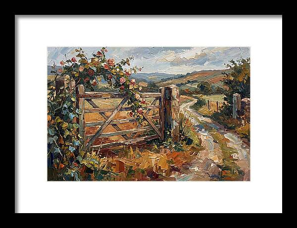 Rural Gate In Bloom