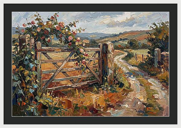 Rural Gate In Bloom