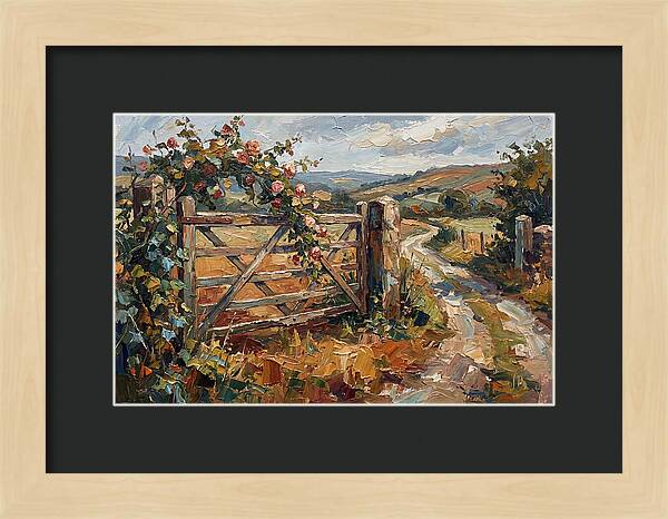 Rural Gate In Bloom