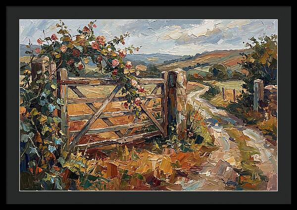 Rural Gate In Bloom