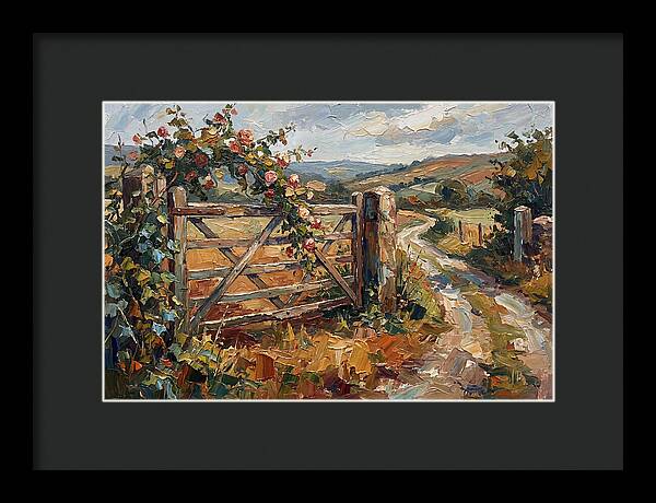 Rural Gate In Bloom