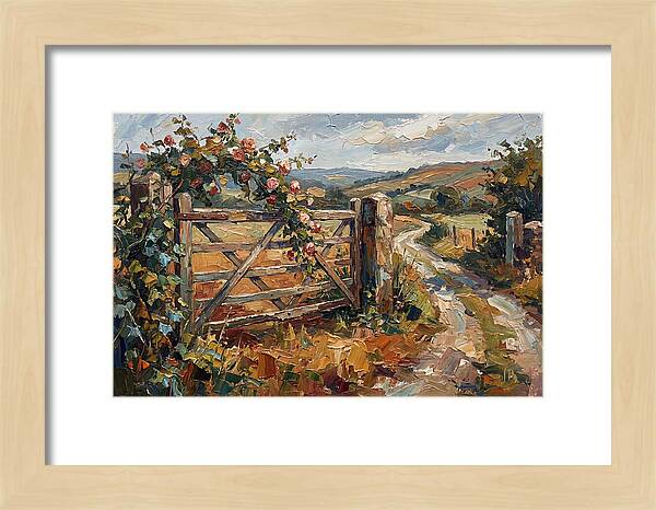 Rural Gate In Bloom