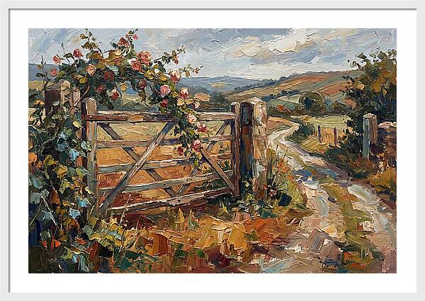 Rural Gate In Bloom