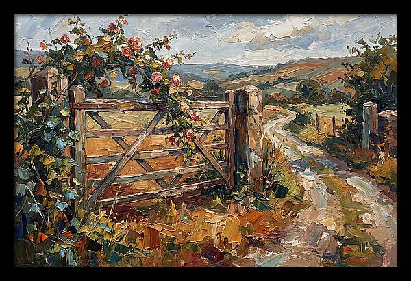 Rural Gate In Bloom