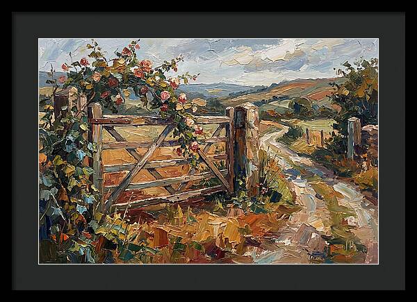 Rural Gate In Bloom
