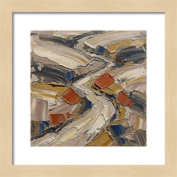 Rural Road In Palette Knife Style