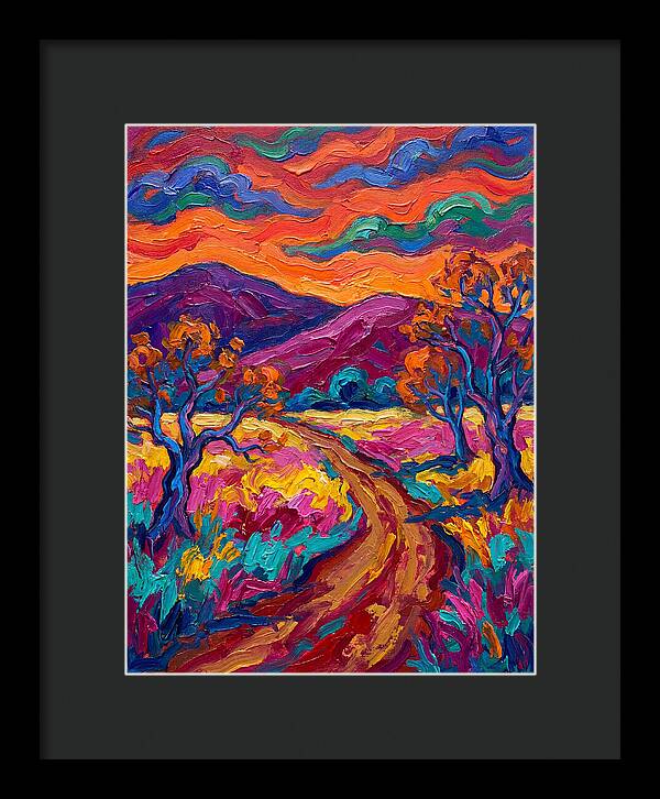 Rural Road Under Vibrant Skies