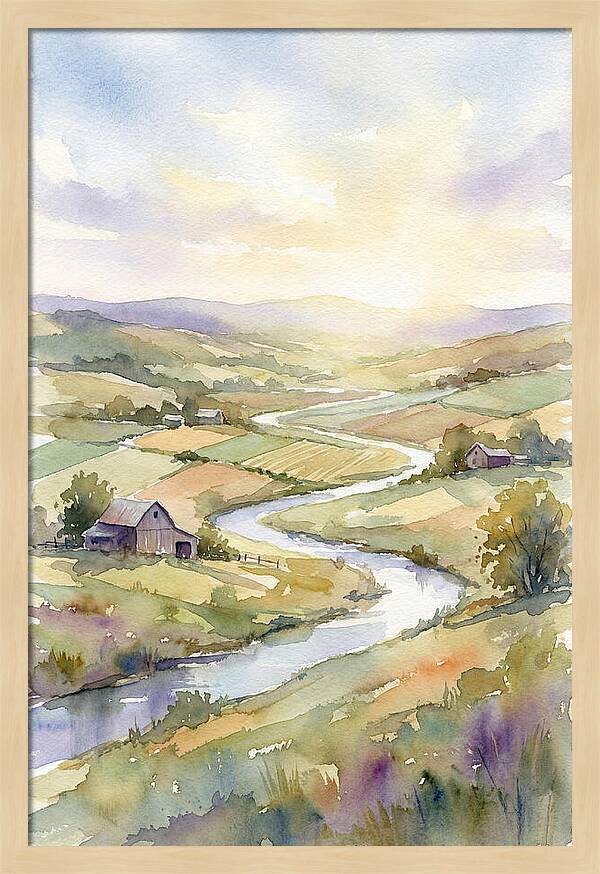 Rural Serenity At Dusk