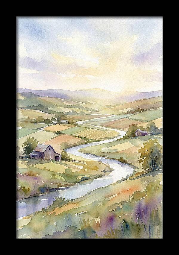 Rural Serenity At Dusk