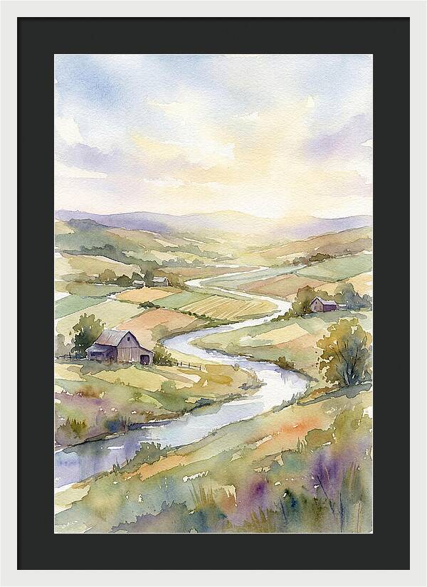 Rural Serenity At Dusk