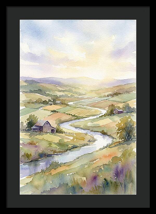 Rural Serenity At Dusk