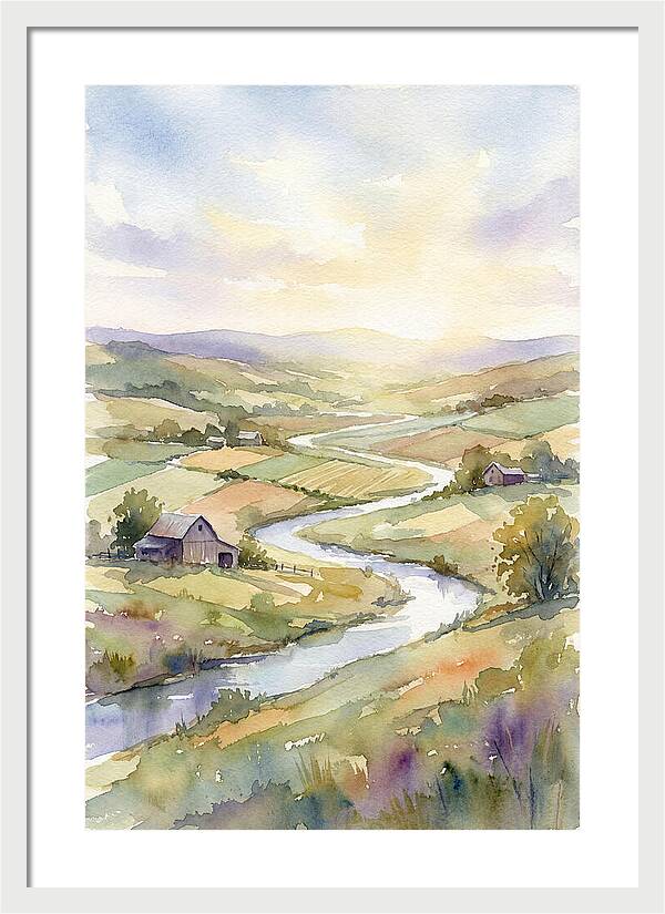Rural Serenity At Dusk