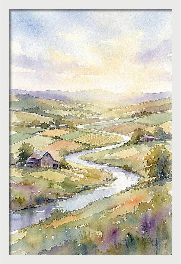 Rural Serenity At Dusk