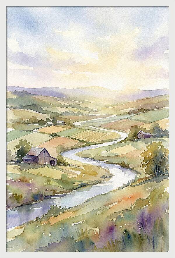 Rural Serenity At Dusk