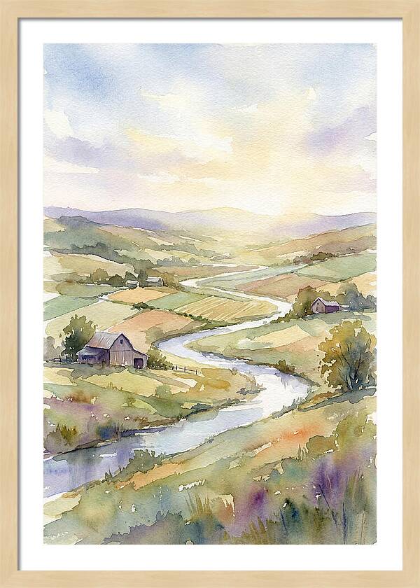 Rural Serenity At Dusk