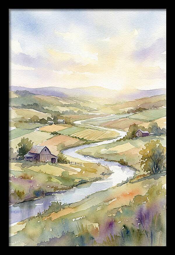 Rural Serenity At Dusk