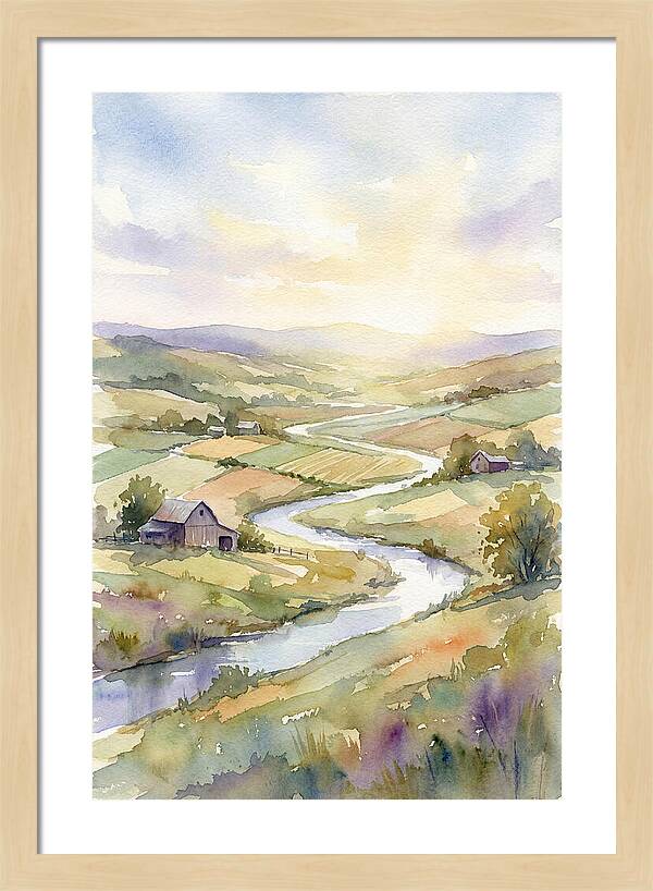 Rural Serenity At Dusk