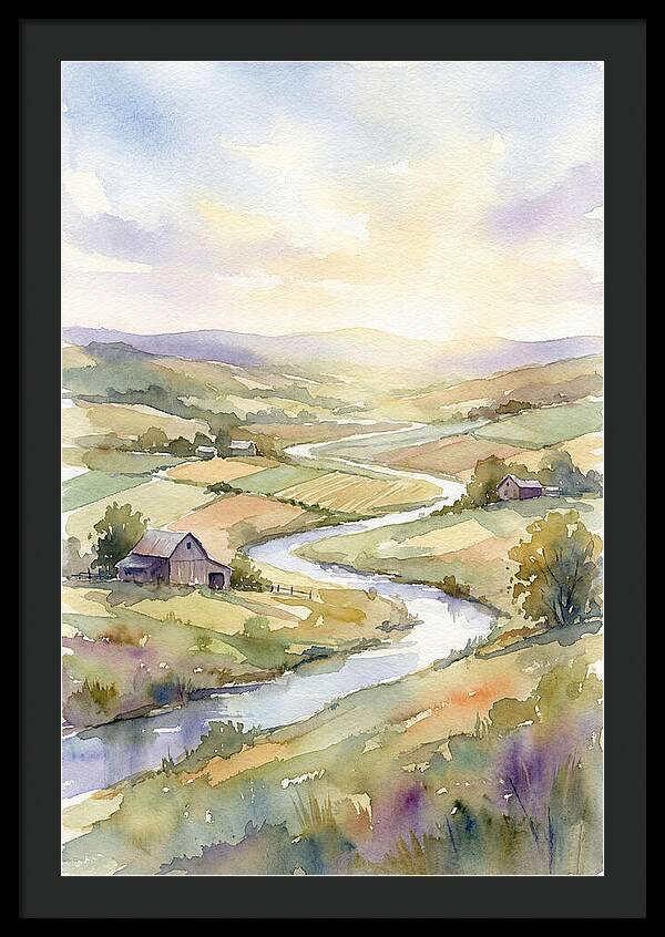 Rural Serenity At Dusk