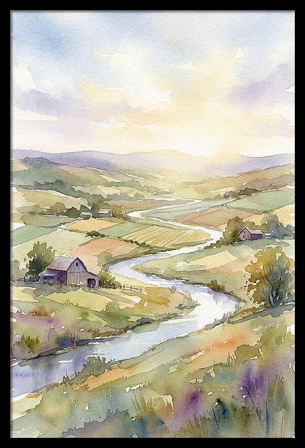 Rural Serenity At Dusk