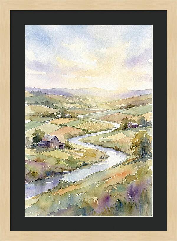 Rural Serenity At Dusk