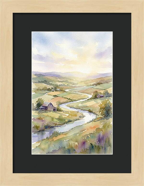 Rural Serenity At Dusk