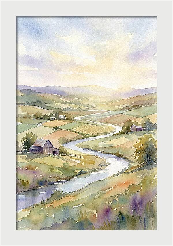 Rural Serenity At Dusk