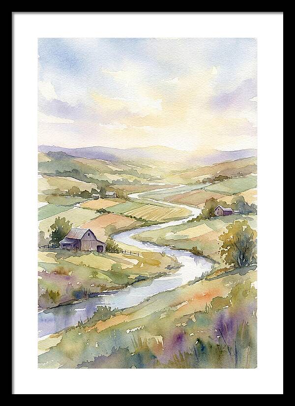 Rural Serenity At Dusk