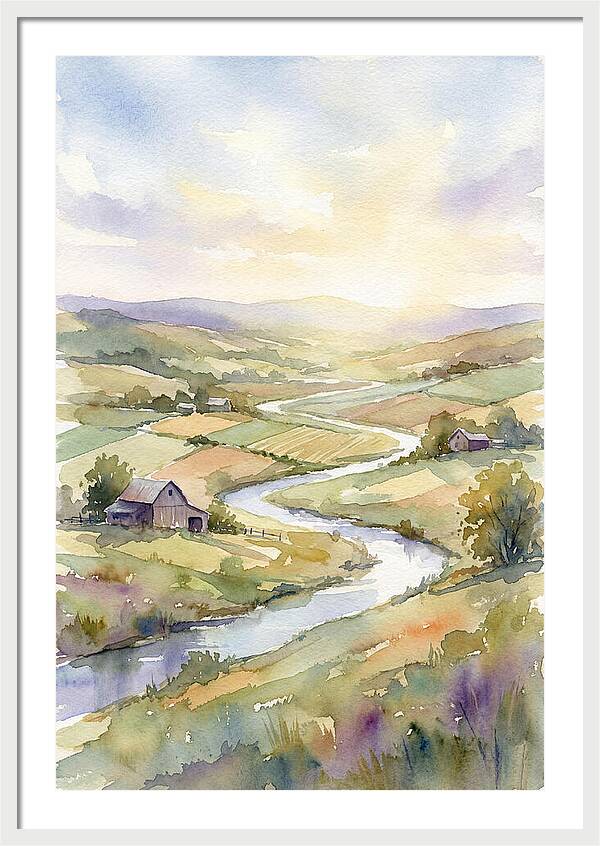 Rural Serenity At Dusk