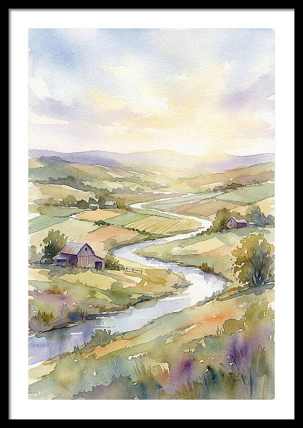Rural Serenity At Dusk