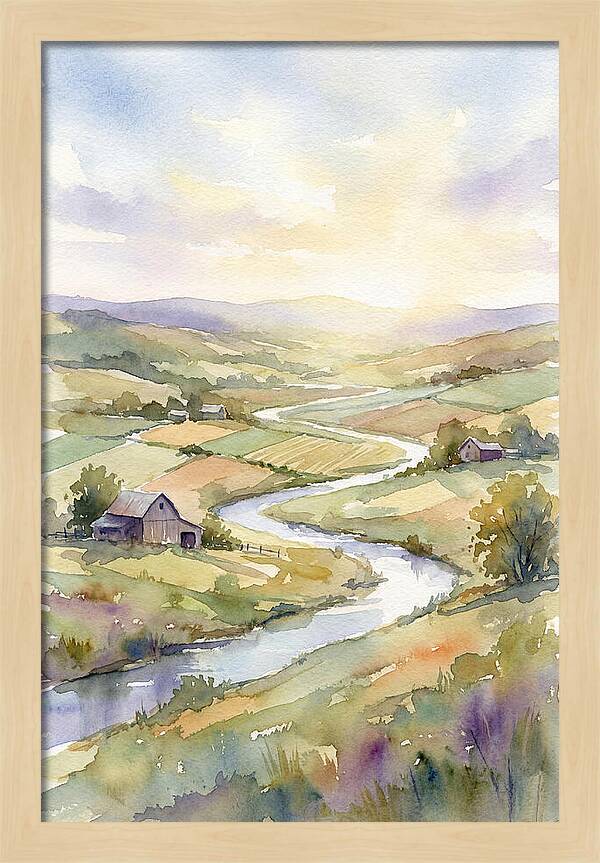 Rural Serenity At Dusk