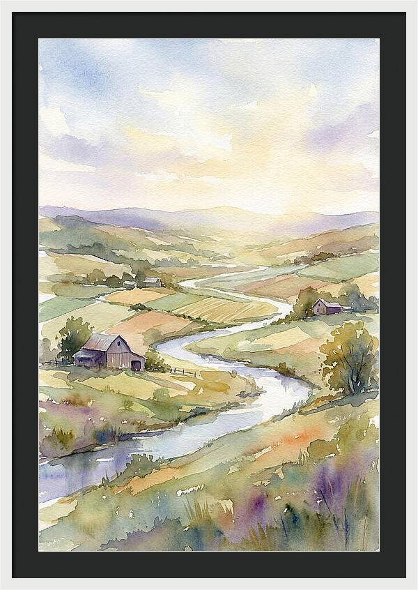 Rural Serenity At Dusk