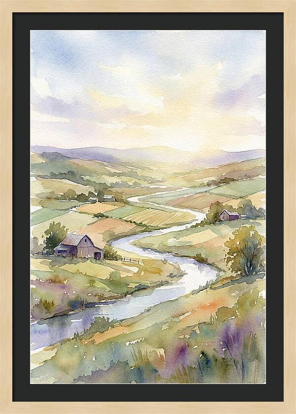 Rural Serenity At Dusk