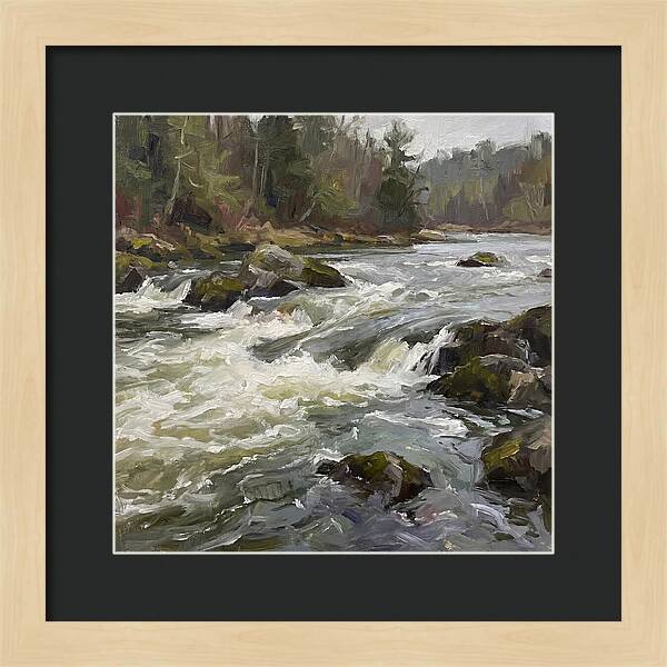 Rushing Rapids In Nature