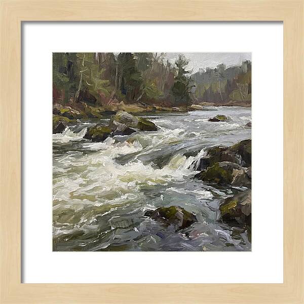 Rushing Rapids In Nature