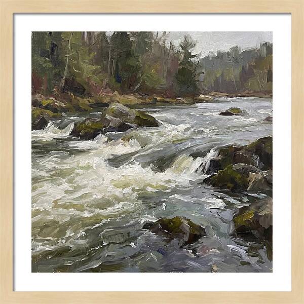 Rushing Rapids In Nature