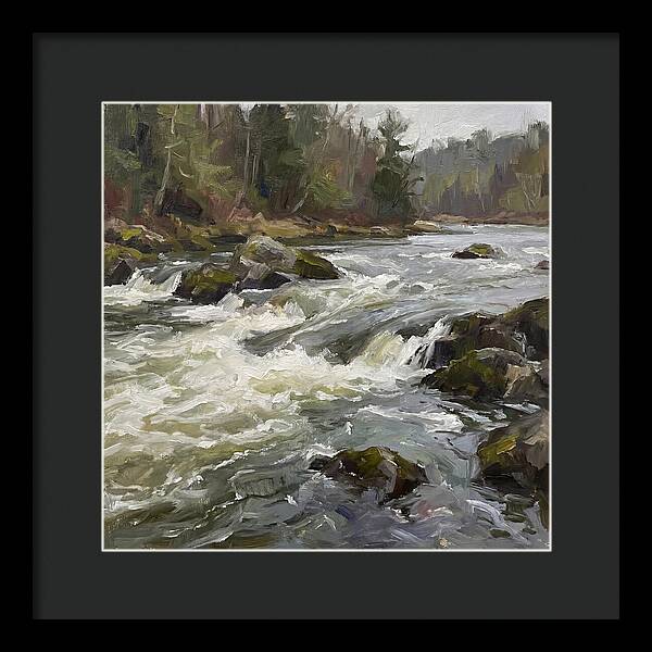 Rushing Rapids In Nature