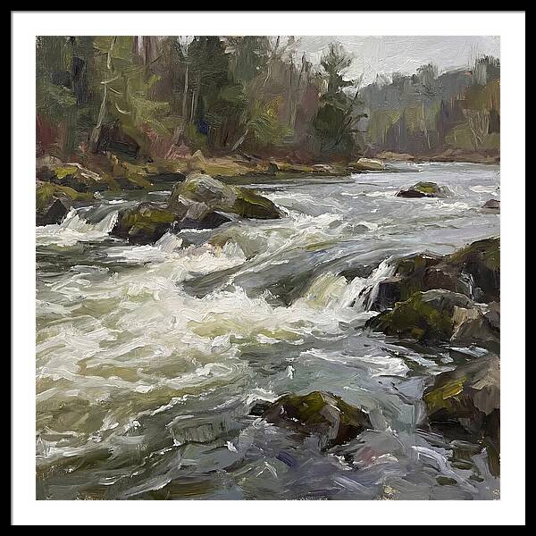 Rushing Rapids In Nature