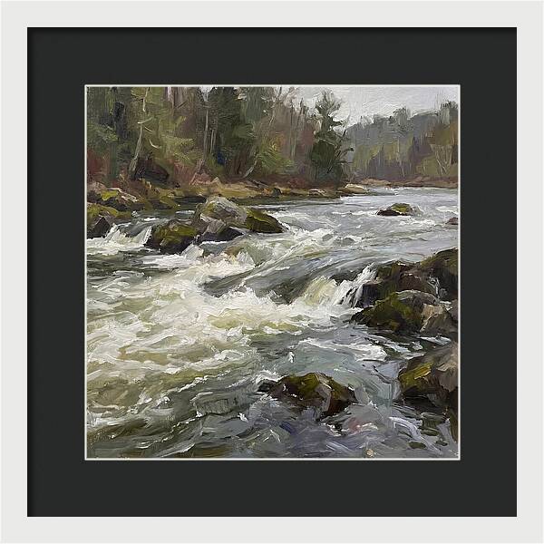 Rushing Rapids In Nature
