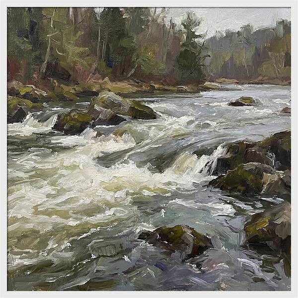 Rushing Rapids In Nature