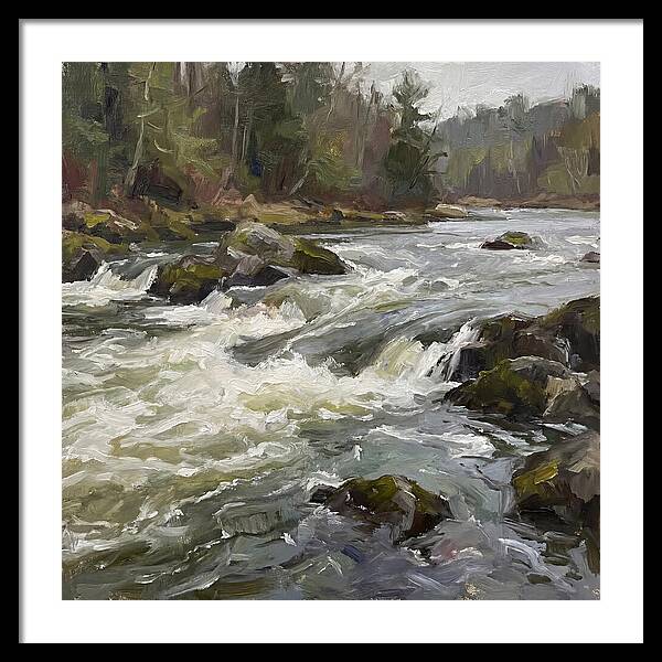 Rushing Rapids In Nature