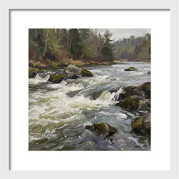 Rushing Rapids In Nature