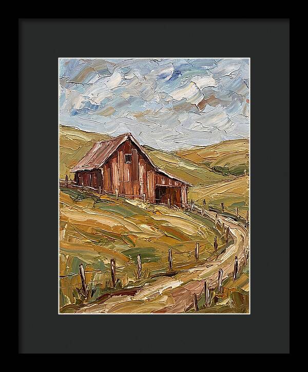 Rustic Barn Amidst Rolling Hills