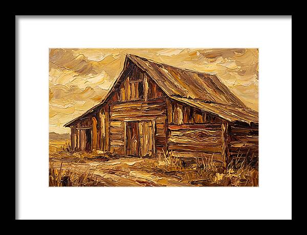Rustic Barn In Golden Hues