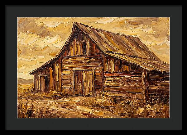 Rustic Barn In Golden Hues