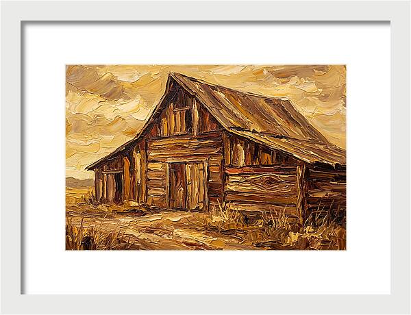 Rustic Barn In Golden Hues