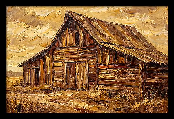 Rustic Barn In Golden Hues