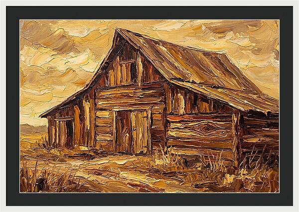 Rustic Barn In Golden Hues