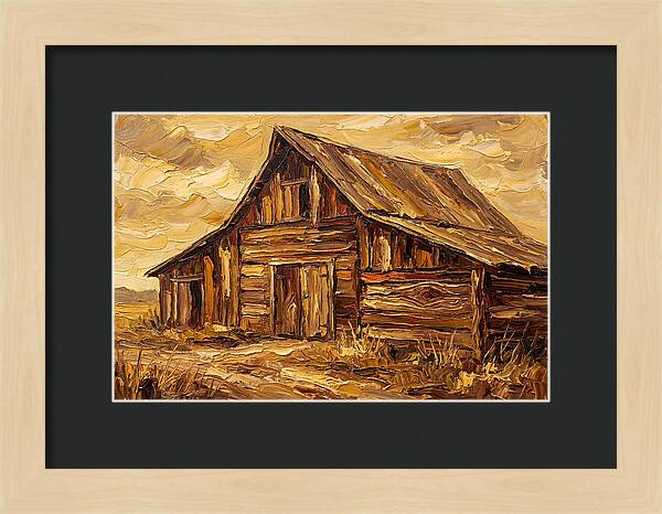 Rustic Barn In Golden Hues